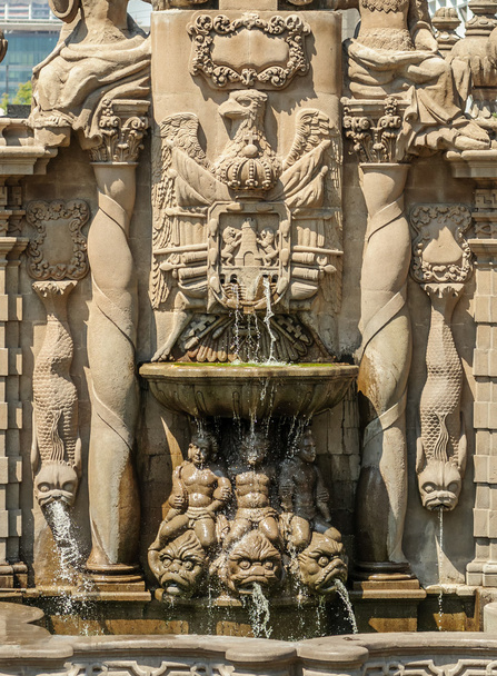 Salto-дель-Агуа фонтан у історичному центрі Мехіко - Фото, зображення