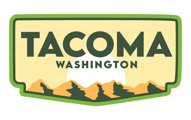 tacoma Washington Vereinigte Staaten von Amerika - Vektor, Bild