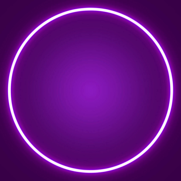 fialová kruhová čára záře pro pozadí textového prostoru - Fotografie, Obrázek