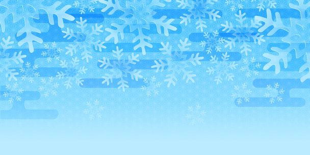 Christmas Snow Winter Landscape Background - Vector, Image