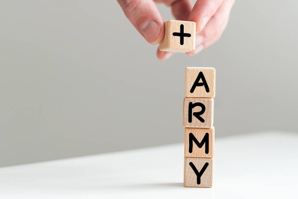 dot army - dominio de Internet para el ejército. Foto de alta calidad - Foto, Imagen