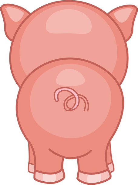 Cerdo Vista trasera
 - Foto, imagen