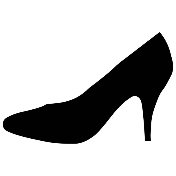 High heel icon vector isolated on white background - Vector, Image