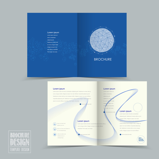 semplicità mezza piega brochure modello di design
 - Vettoriali, immagini