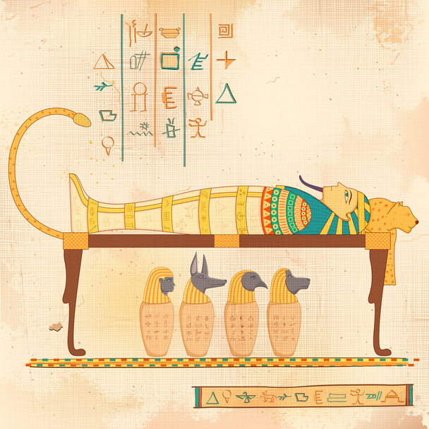 Egyptian art of human - ベクター画像