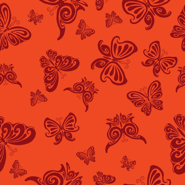 Seamless pattern with butterflies - Vector, afbeelding