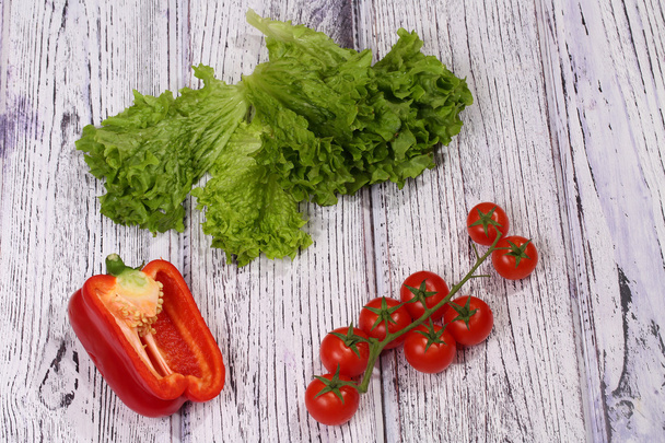  Tomatoes, salad and the Bulgarian pepper  - Foto, immagini