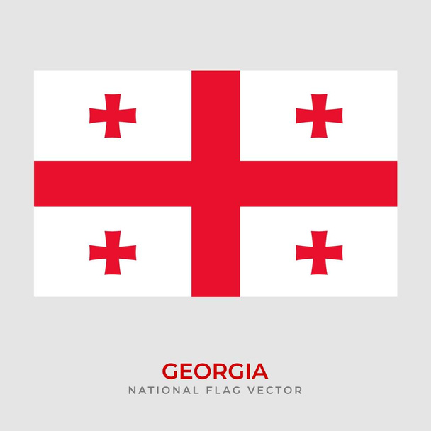 Národní vlajka Gruzie vektorové šablony - Vektor, obrázek