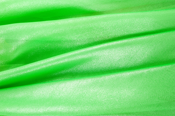 Textuur stof groen geel rood. Bal toga. Fotostudio - Foto, afbeelding