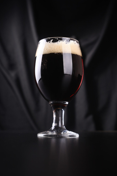 Glass of dark beer - Photo, Image