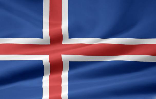 Flaga Islandii - Zdjęcie, obraz
