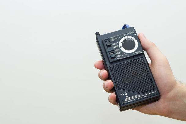 Portable retro radio receiver. - Photo, Image