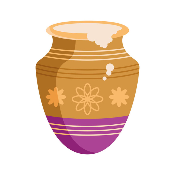 pongal rice design vector isolated - Vector, Image
