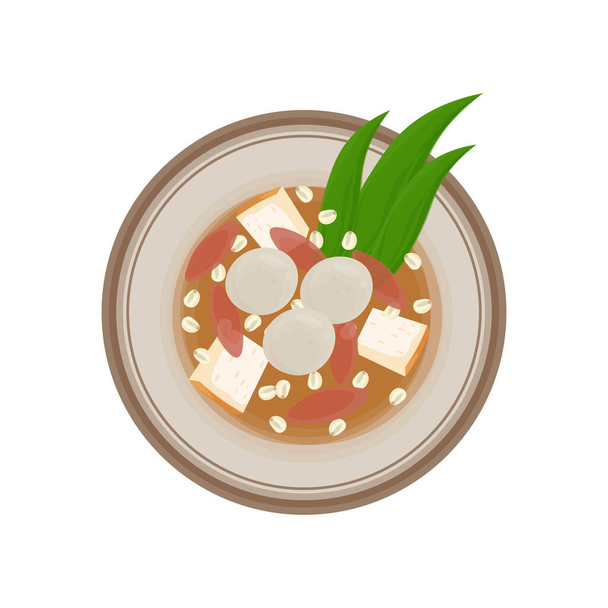 Logo Illustrazione di Wedang ronde Warm Ginger Drink - Vettoriali, immagini