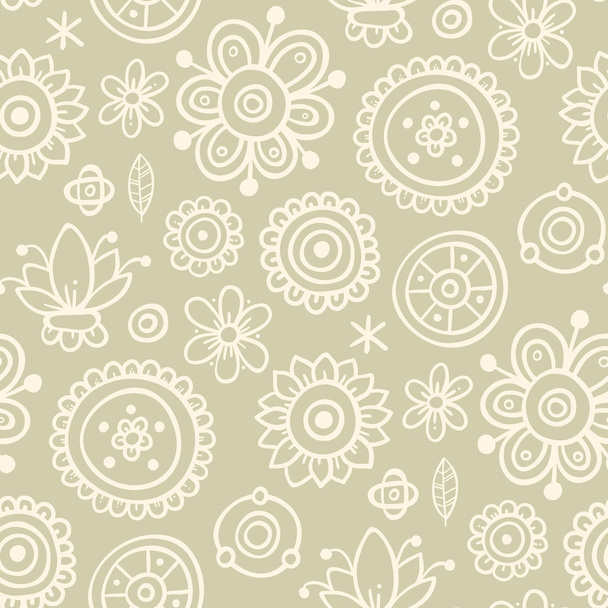 Soft seamless pattern with white elements - Vector, afbeelding