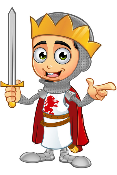 St. George Boy King Character - Vector, Image