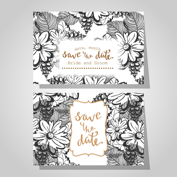 Wedding invitation cards - Vektor, obrázek