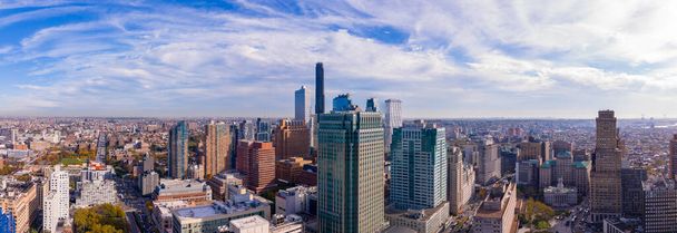 Aerial panorama Downtown Brooklyn New York Verenigde Staten 2023 - Foto, afbeelding