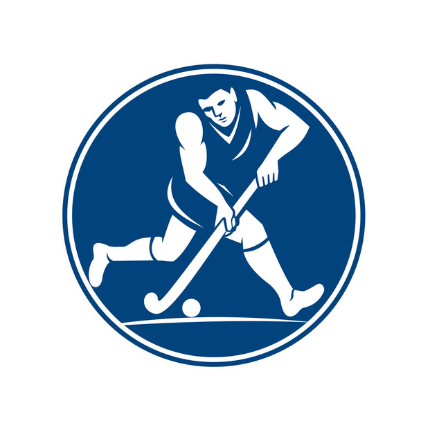 jugador de hockey sobre hierba
 - Vector, Imagen