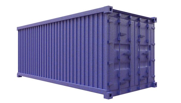 Nákladní kontejner izolovaný na bílém průhledném - Fotografie, Obrázek