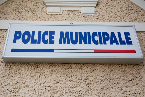 Sign of Municipal police - Photo, Image