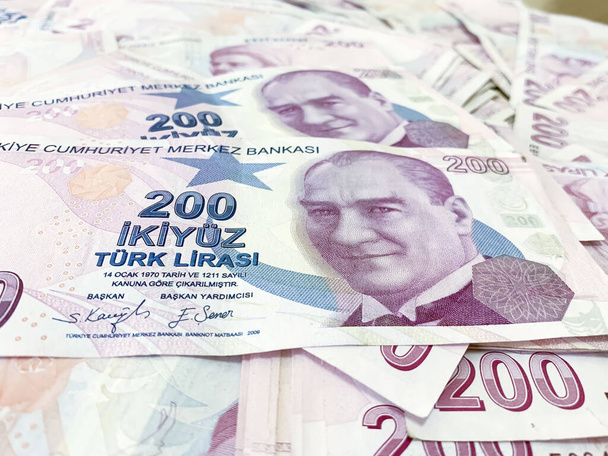 moeda internacional turca (lira turca, moeda turca)) - Foto, Imagem
