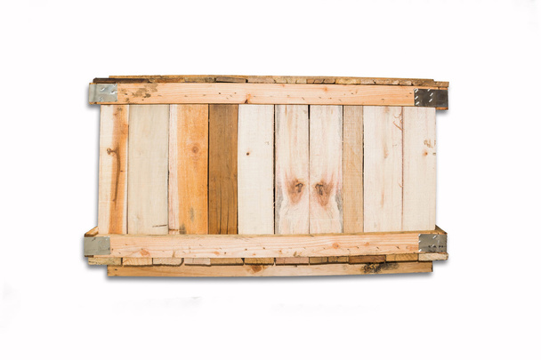 Wooden crate isolated on white background - Photo, Image