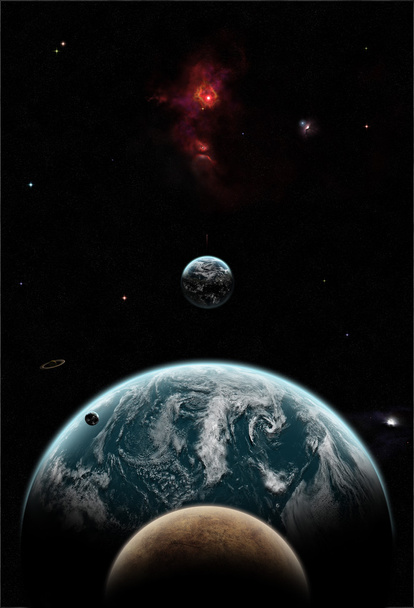 Πλανήτες στο διάστημα - Φωτογραφία, εικόνα