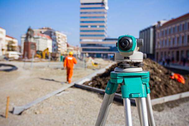 Surveying equipment to infrastructure construction project - Photo, Image