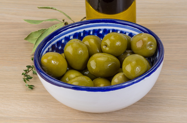 Green olives - Foto, Imagen