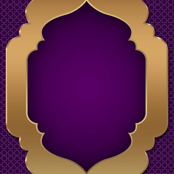 Islamic background blank design template, ramadan Kareem background with mosque illustration design template  - Photo, Image