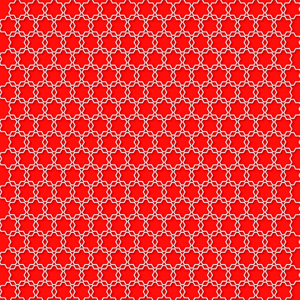 Patrón islámico rojo fondo diseño decoración sin costuras - Foto, imagen