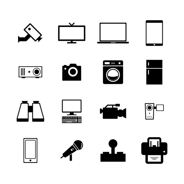 Electronic icon - Vector, Image