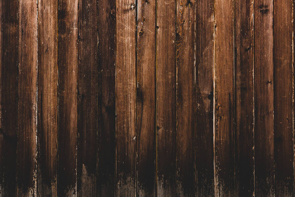 Old wood texture background, surface with old natural colored wood, top view. Grain table surface. - Photo, Image