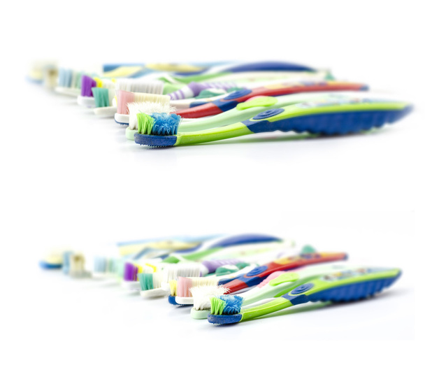 colore completo vecchio spazzolino da denti
 - Foto, immagini
