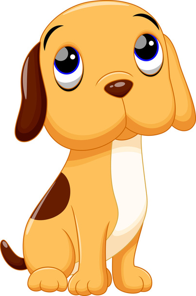 Симпатичная собачья карикатура - Вектор,изображение