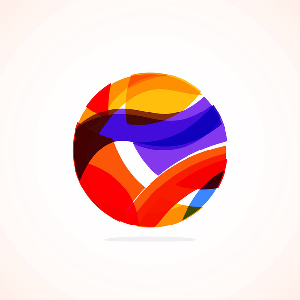 Logo del círculo abstracto - emblema minimalista, forma atemporal y universal del círculo. Logotipo único representa la gama de marcas y conceptos, encapsulando la simplicidad y la creatividad en una sola imagen icónica - Vector, Imagen