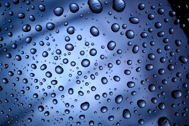 Water drops on plastic surface - Photo, Image