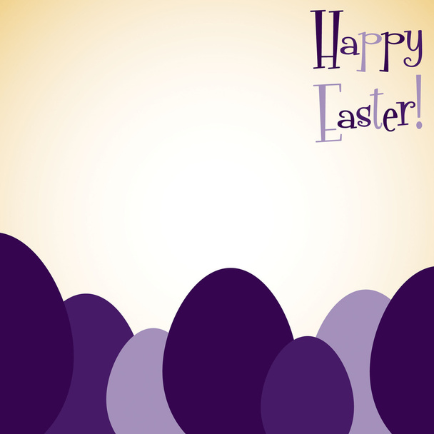 Overlay Easter eggs card - Διάνυσμα, εικόνα