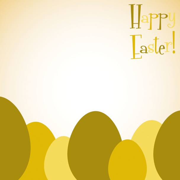 Overlay Easter eggs card - Vetor, Imagem
