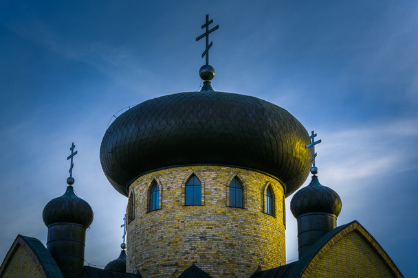 Orthodox church at sunset - Photo, Image