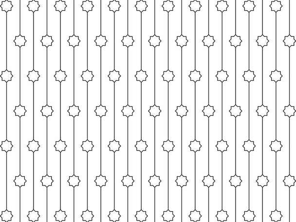 Patrón de ocho puntos de forma de estrella y motivos de líneas. puede utilizar para la decoración, Decorado, Interior, Exterior, Patrón de alfombra, Textil, Azulejo, Papel pintado, Decoración de la mezquita, Fondo, Ect - Vector, imagen