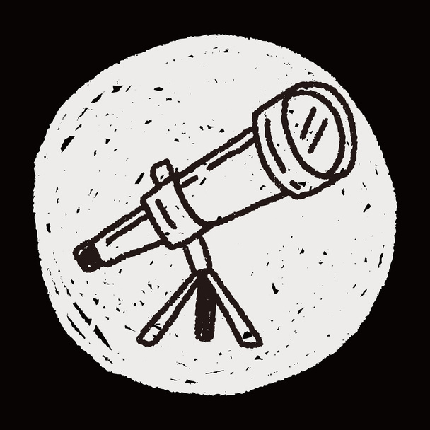 Doodle τηλεσκόπιο - Διάνυσμα, εικόνα