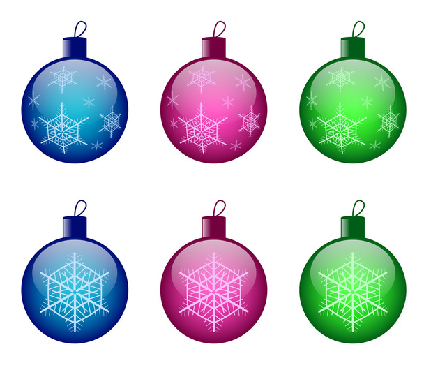 Christmas balls - Vector, imagen