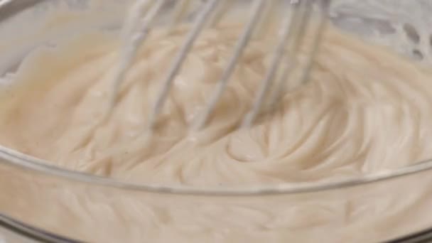 White chocolate vanilla bean instant pudding recipe - Footage, Video