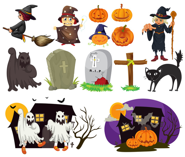 Halloween theme - Vector, Image