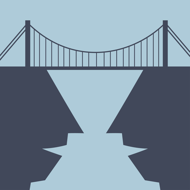 Строительство моста между разумами
 - Вектор,изображение