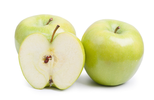 fehér, zöld alma - Fotó, kép