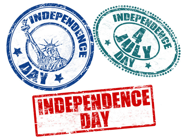 Independece Day stamps - Vector, Image