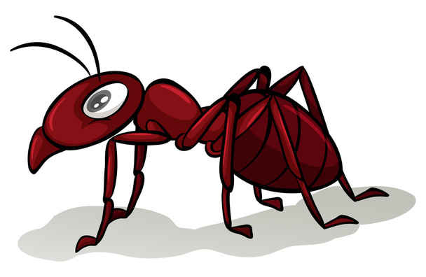 κόκκινο μυρμήγκι - Διάνυσμα, εικόνα
